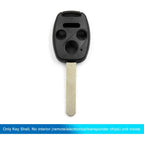 Car Key Shell Case OUCG8D-380H-A for Honda Accord (2003–2007) 4 Buttons Black