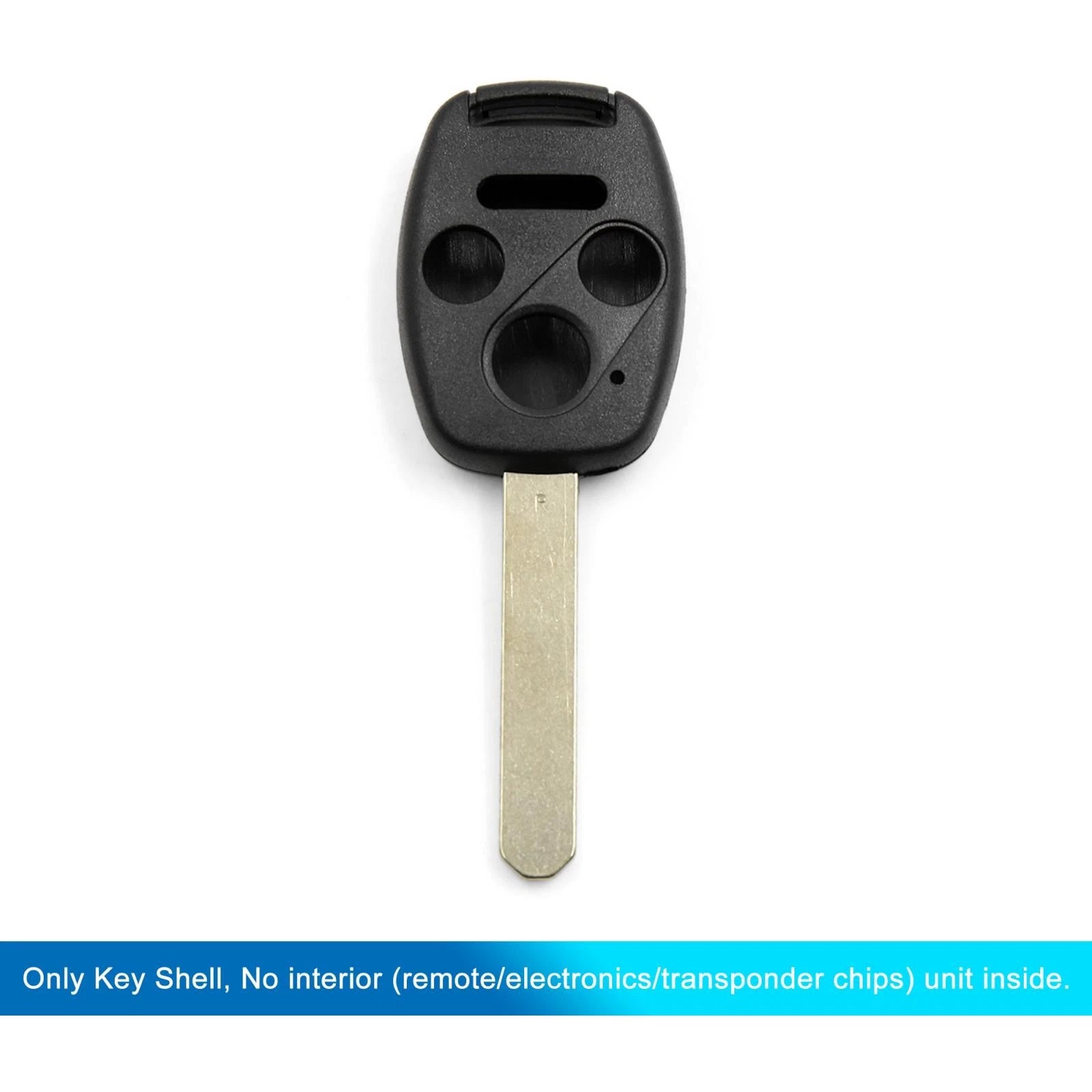Car Key Shell Case OUCG8D-380H-A for Honda Accord (2003–2007) 4 Buttons Black