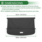 Retractable Cargo Cover for BMW X2 F39 Gloss Black (2018 - 2023)