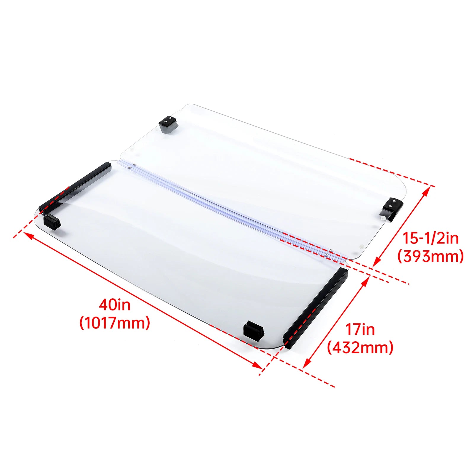 Clear Folding Windshield for Yamaha G2/G9 Golf Cart (1985–1995)