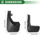 Mud Flaps Splash Guards for Lexus RX300/RX450 (2015–2017)