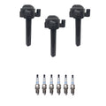 Set of 3 Ignition Coils & 6 Denso Platinum Spark Plugs for Camry 3.0 V6