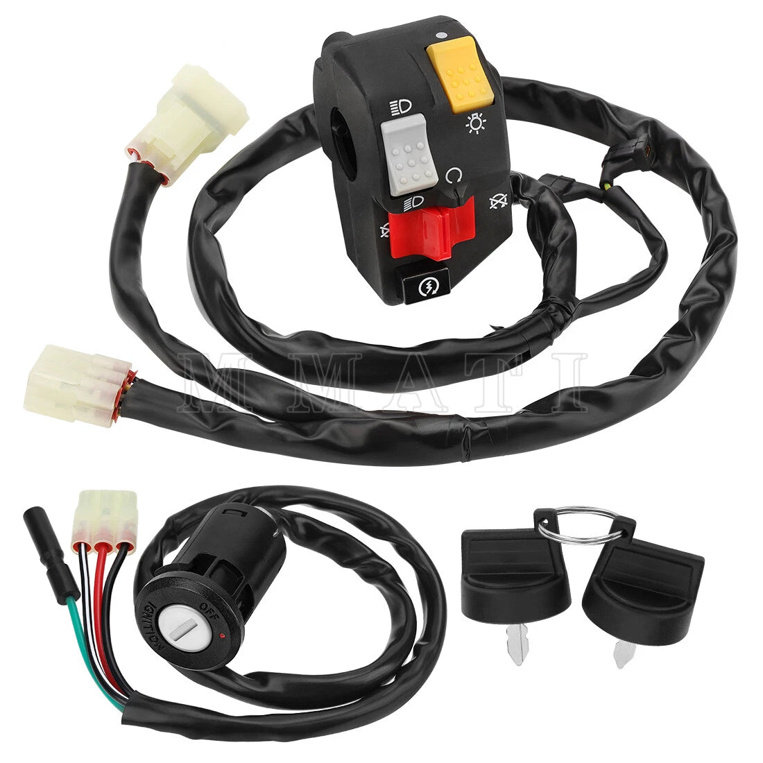 Start Stop Switch & Key Switch for Honda Sportrax 400 TRX400EX (1999–2004)