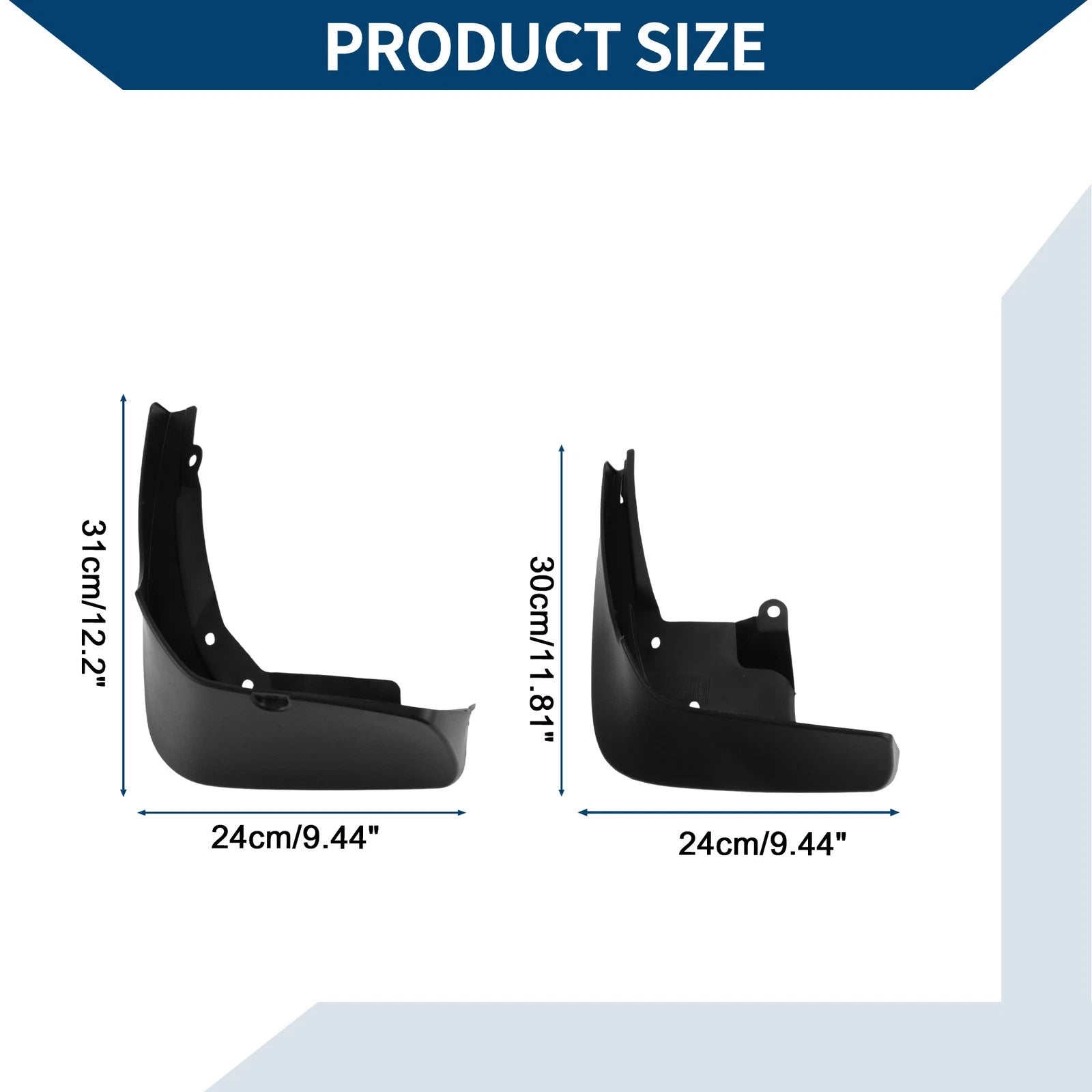 Set of 2 Mud Flaps Splash Guards for Mercedes Benz S Class (2021–2022)