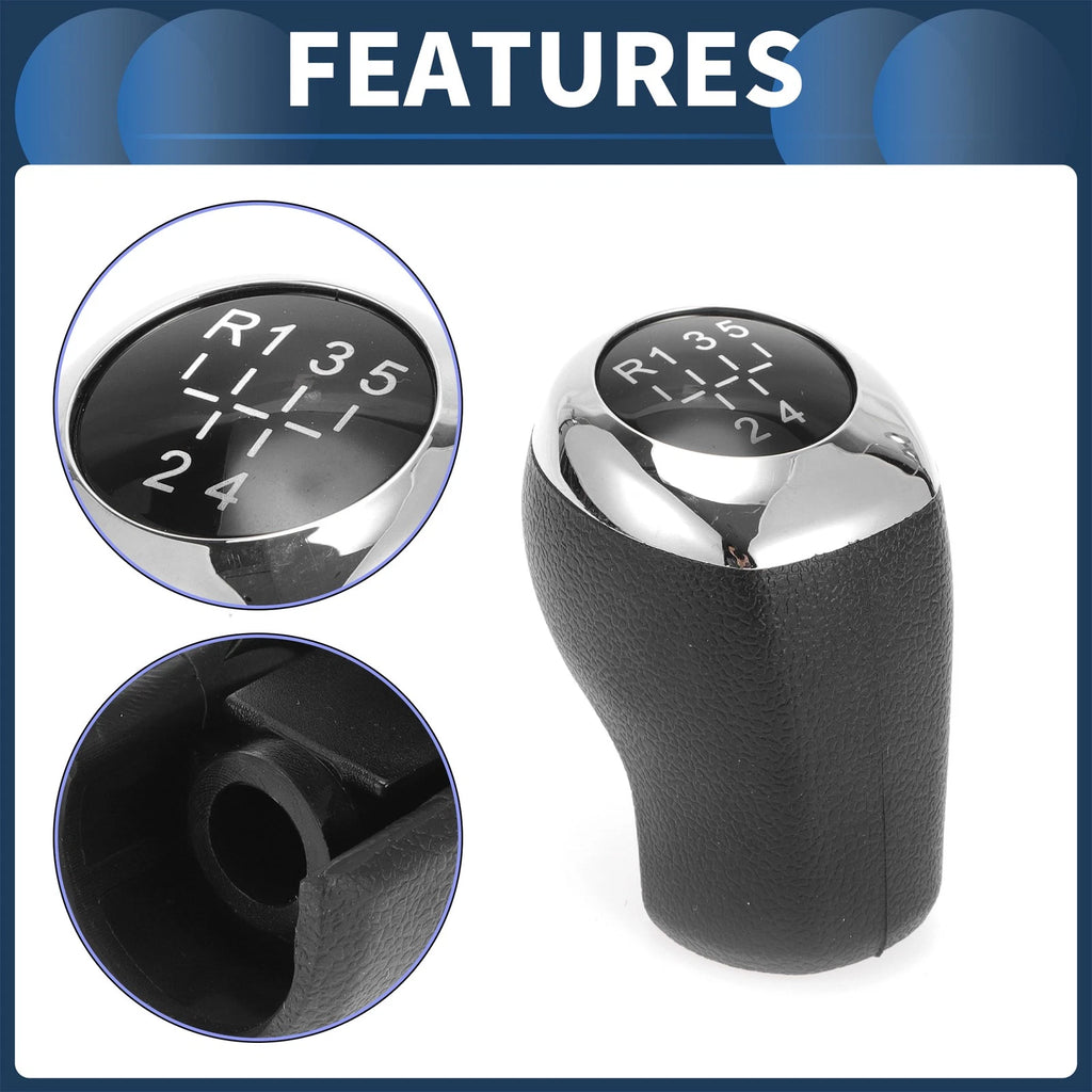 5 Speed Manual Gear Shifter Knob for Hyundai Accent (2011–2014) Plastic Black