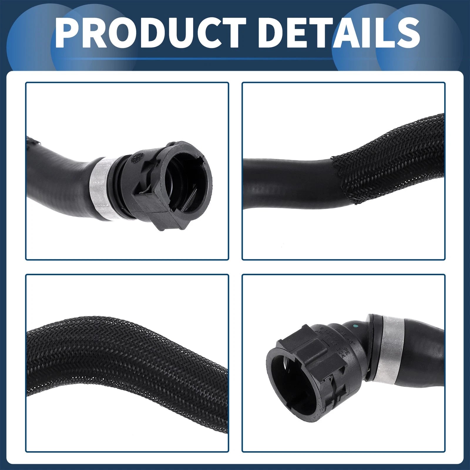 Radiator Hose for BMW X1 (2012–2015) & Z4 (2012–2016) No. 17127612446 Rubber
