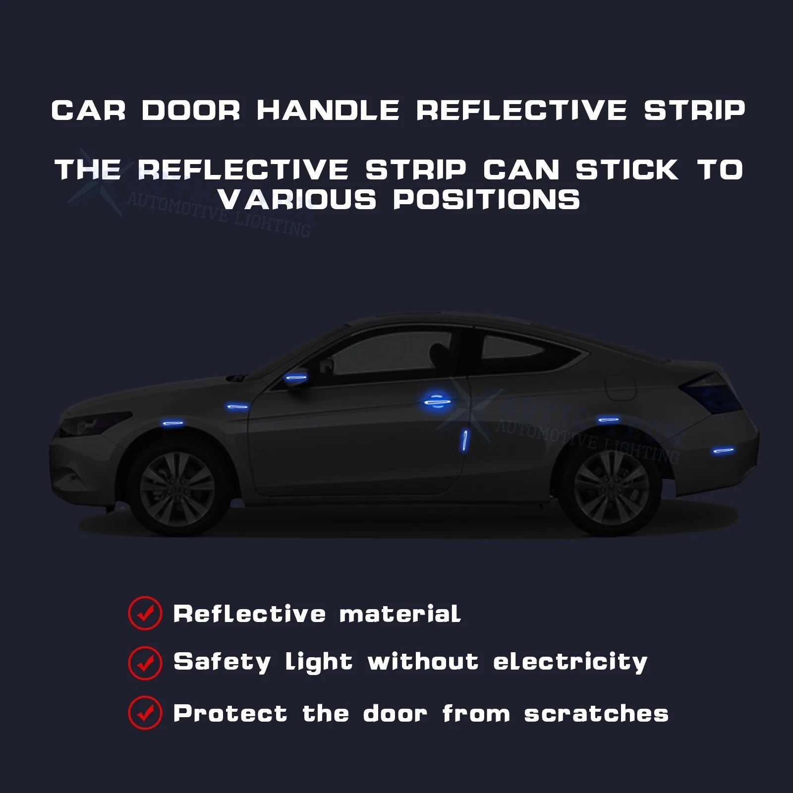 Blue Door Handle Bowl Sticker for Toyota Camry 8th (2018-2024)