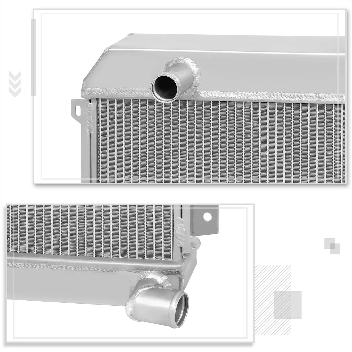 3-Row Aluminum Racing Radiator for Datsun 510 SRL311/SR/521 (1968–1973)