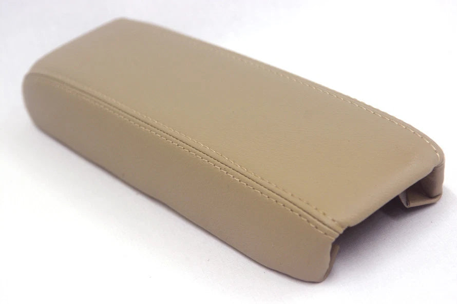 Center Console Lid Armrest Cover for Acura Vigor (1992–1994) Beige PVC Leather