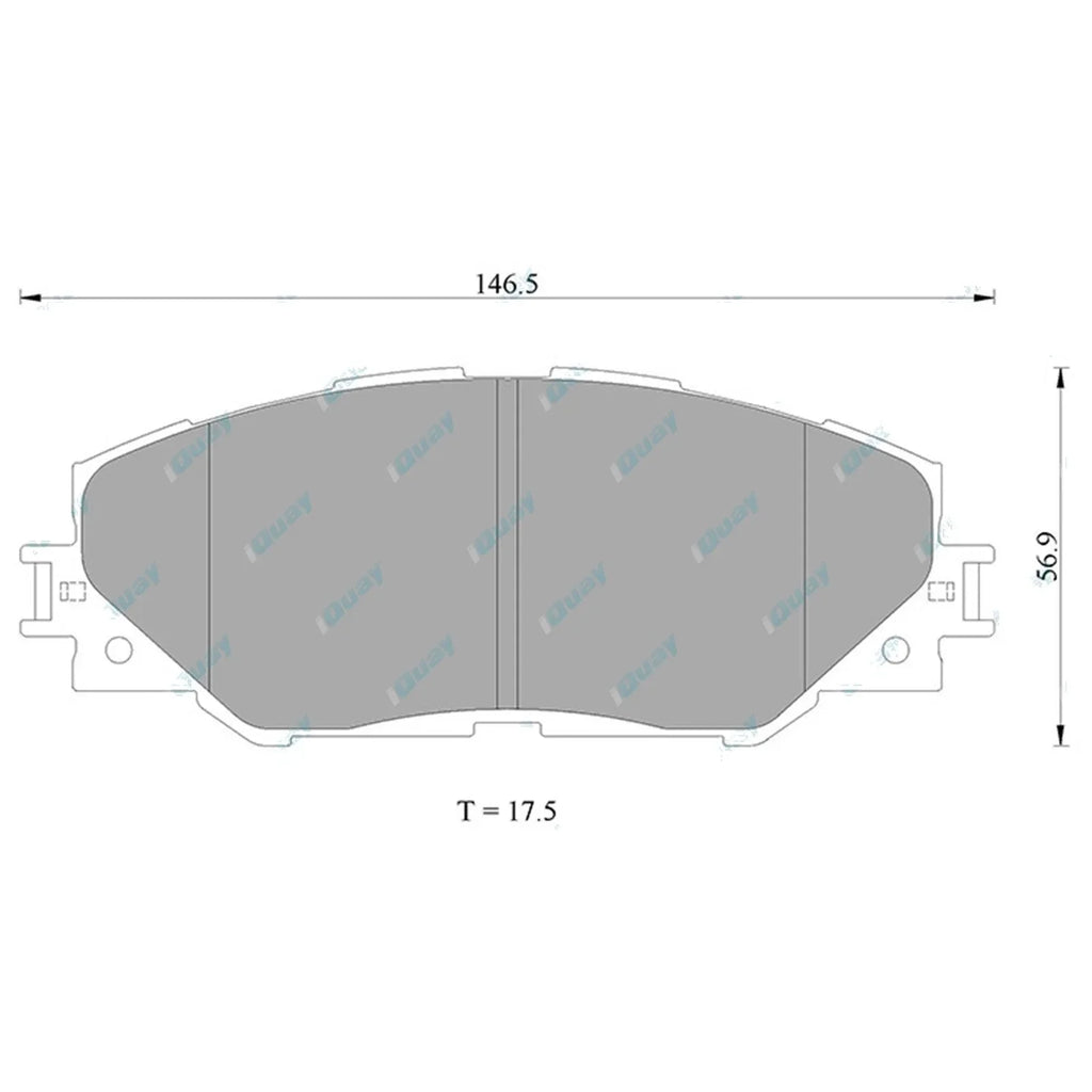 Front Disc Brake Pad Set for Toyota RAV4 ACA33R ACA38R GSA33R 2006~2013 Wagon