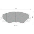 Front Disc Brake Pad Set for Toyota RAV4 ACA33R ACA38R GSA33R 2006~2013 Wagon