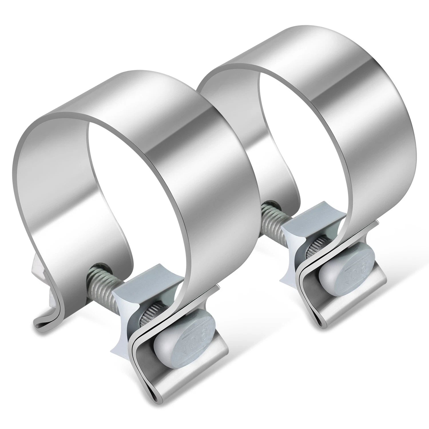 2X 2" OD Exhaust Clamp Muffler Pipe Sleeve Coupler for Universal