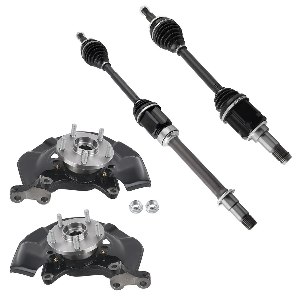 Front Steering Knuckles Wheel Hub Bearing CV Axles Kit for Toyota 698-425