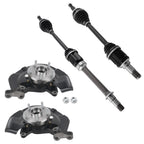 Front Steering Knuckles Wheel Hub Bearing CV Axles Kit for Toyota 698-425