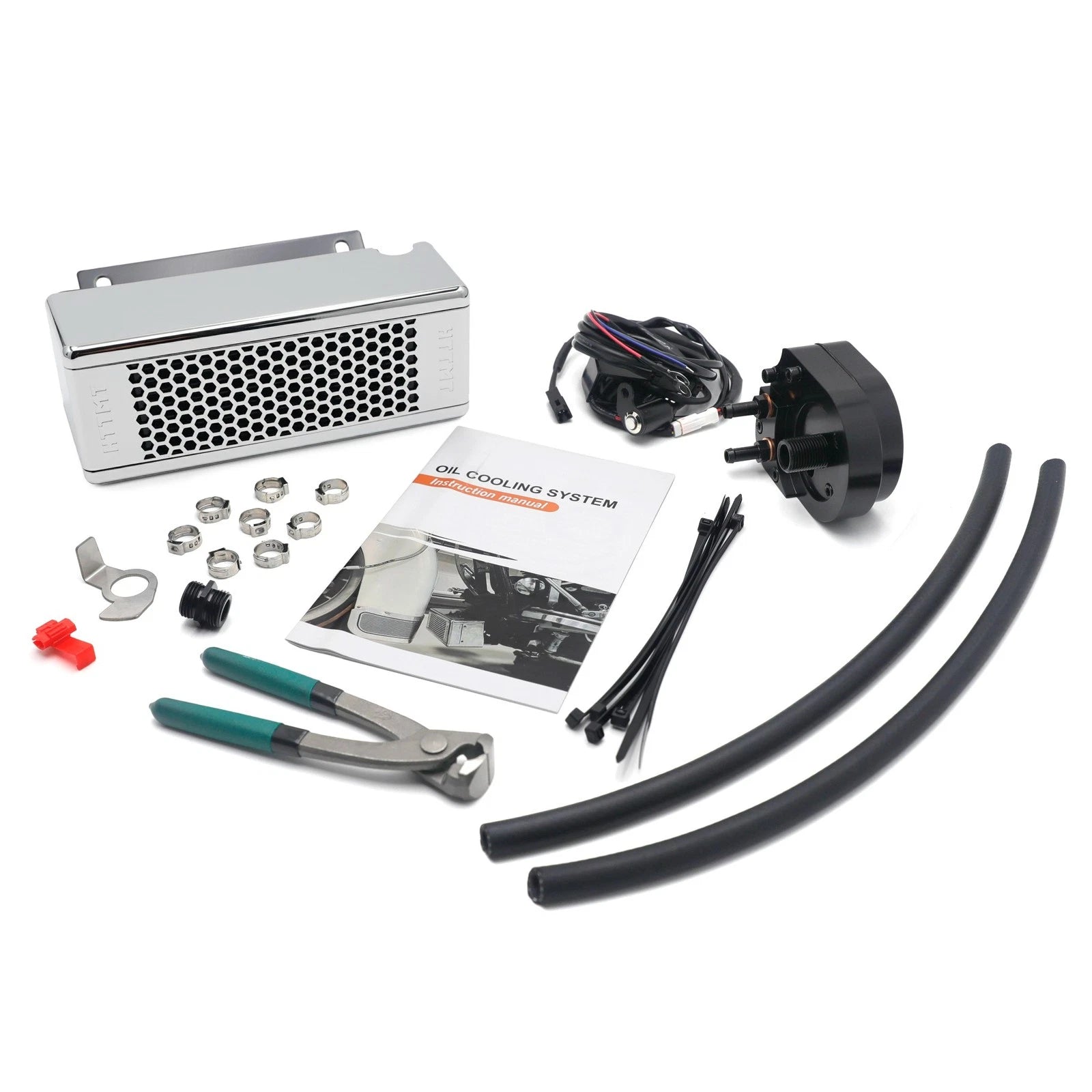 Chrome Oil Cooler Fan for Harley Touring Models (2009–2016)