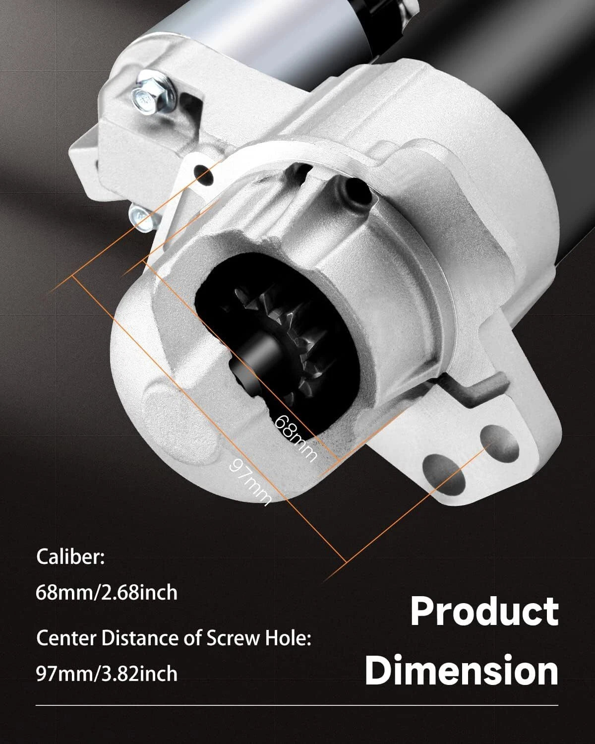 Starter Motor for Chevrolet Traverse, Acadia, LaCrosse, Enclave, SRX, Equinox, Terrain (2009–2017)
