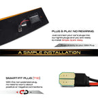 2X Yellow Amber LED Front Vertical Side Markers for Jeep Cherokee XJ