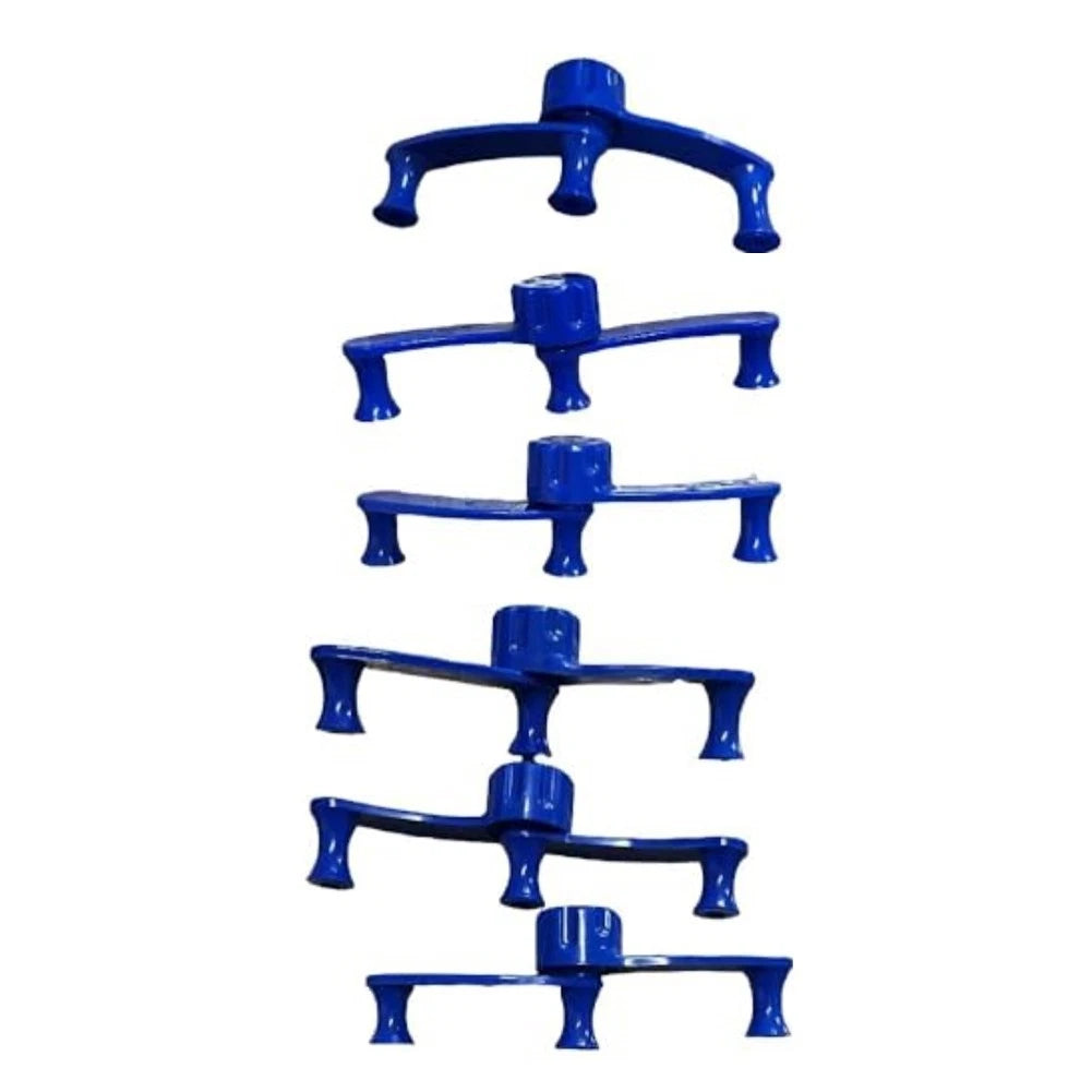 Set of 6 Blue Adjustable Clips for Plant Bending and Branch Spreader