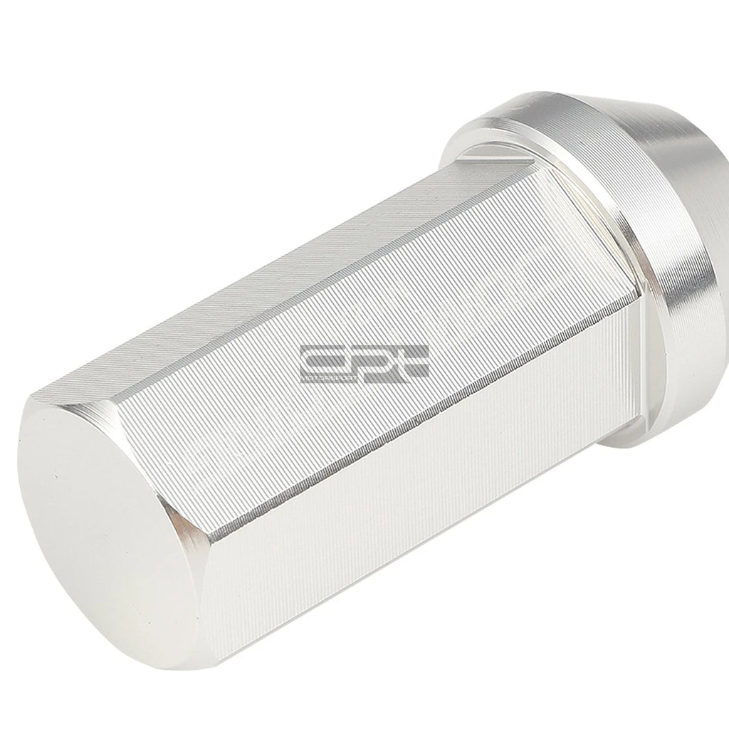 20 PCS Closed End M12x1.5 50mm Tall Aluminum Lug Nuts + Adapter
