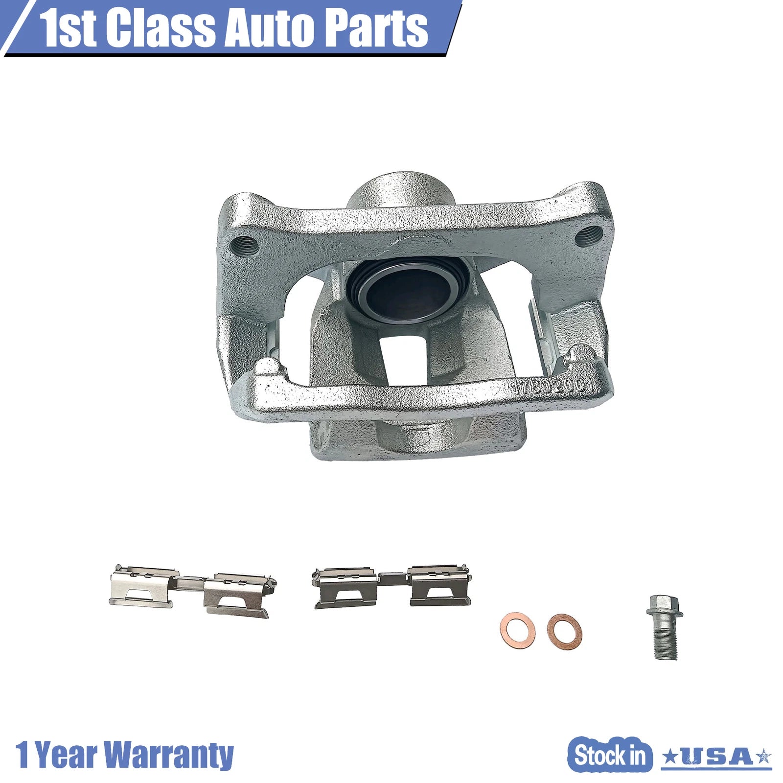 Rear Left Disc Brake Caliper with Bracket for Ford F-150 Lobo (2012–2016)