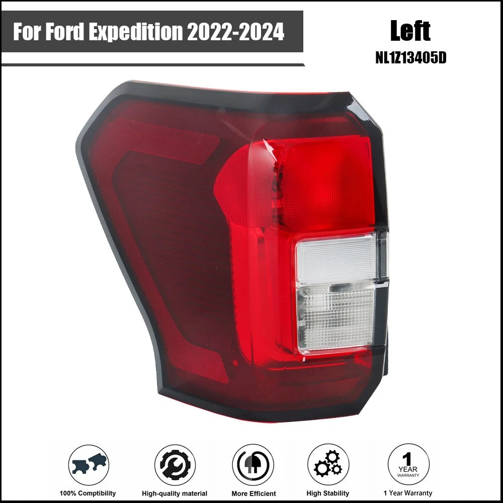 Left Tail Light for Ford Expedition Timberline (2022-2024) Halogen Red
