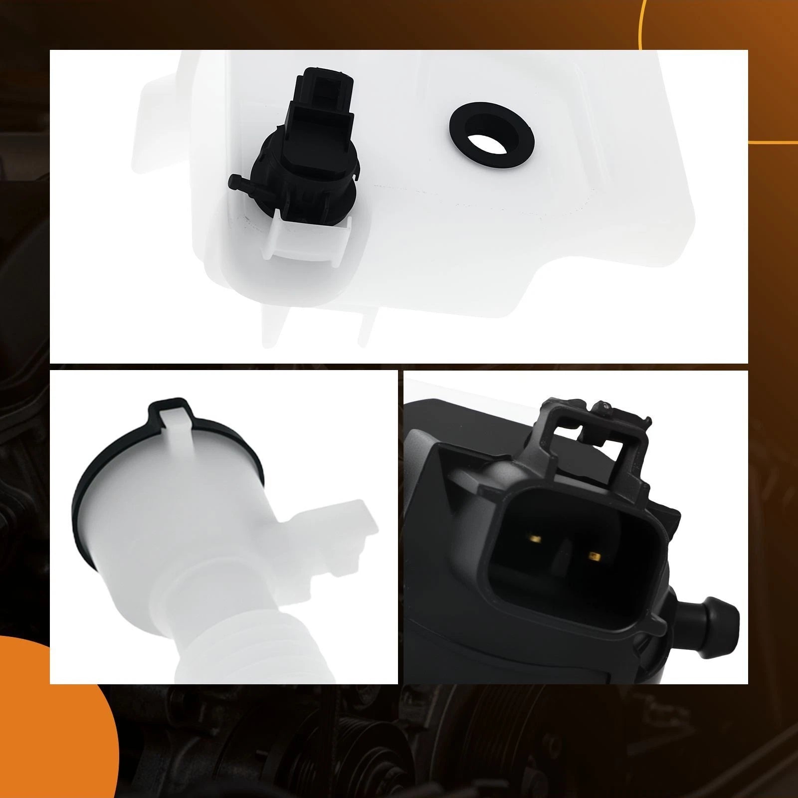 Windshield Washer Reservoir Tank for Toyota Highlander (2014–2019) 853150E070 w/ Pump