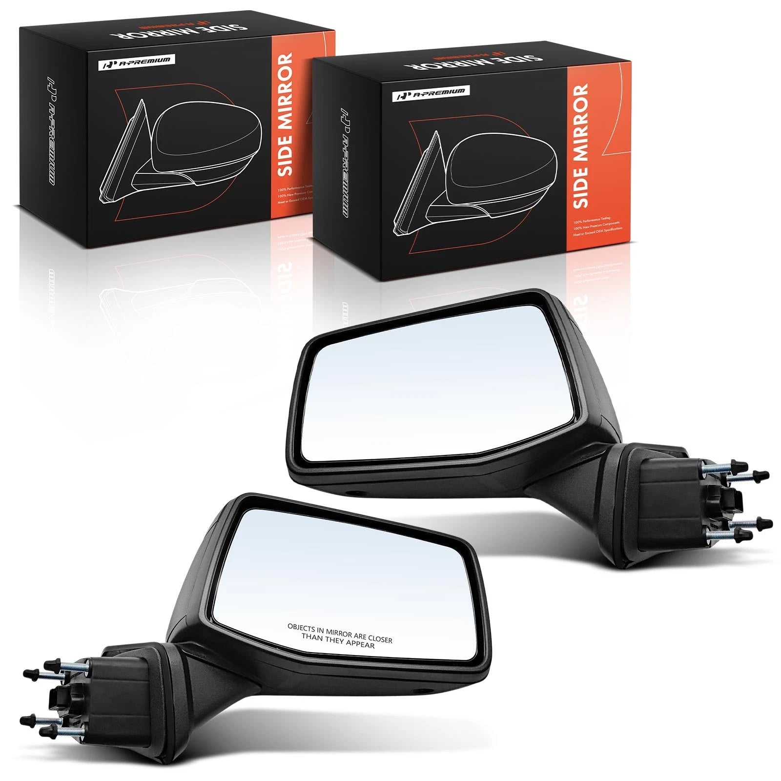 Power Mirror Pair Manual Fold Heated for Chevy Silverado 1500 (2019–2025)