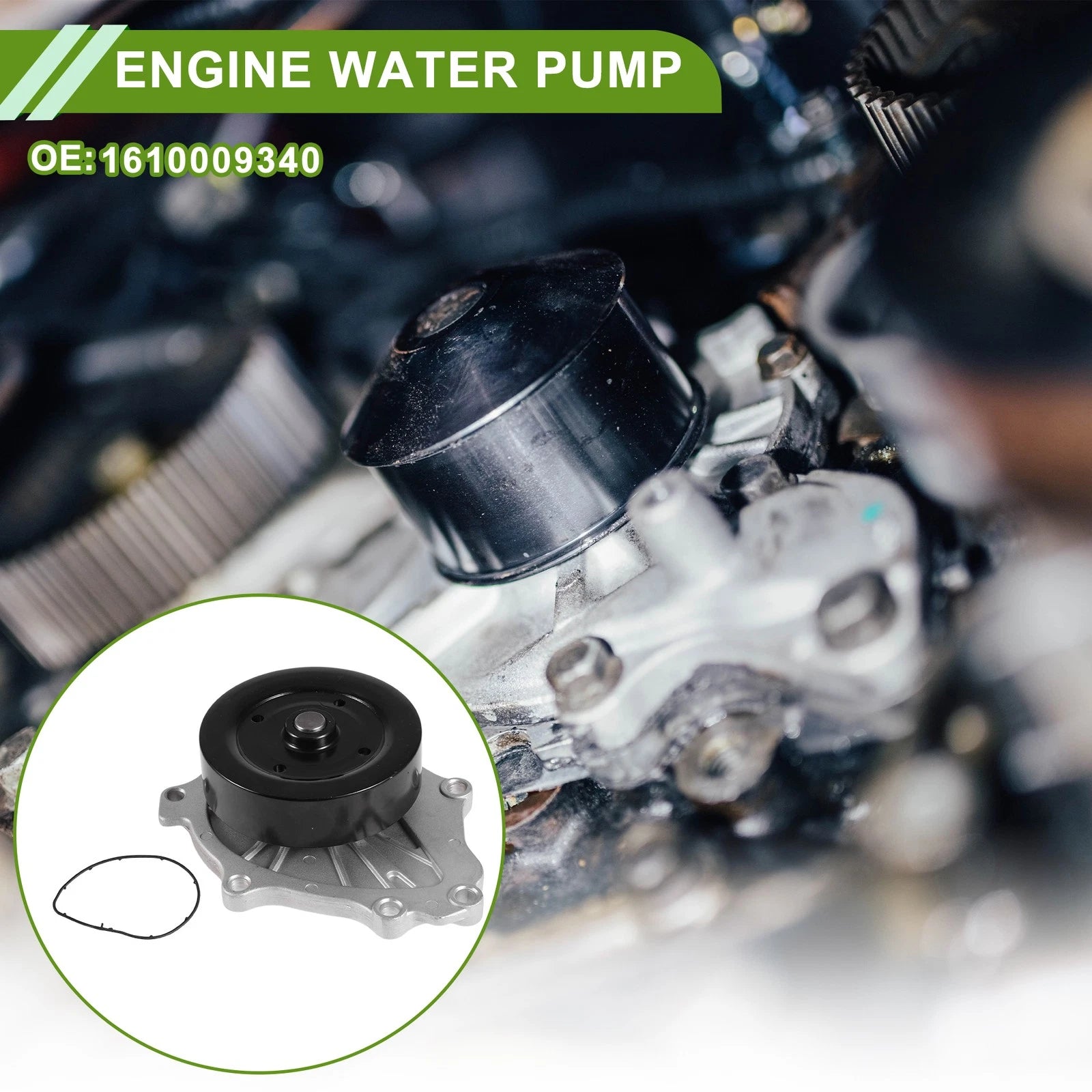 Engine Water Pump for Toyota Corolla (2005–2014) No. 16100-09340