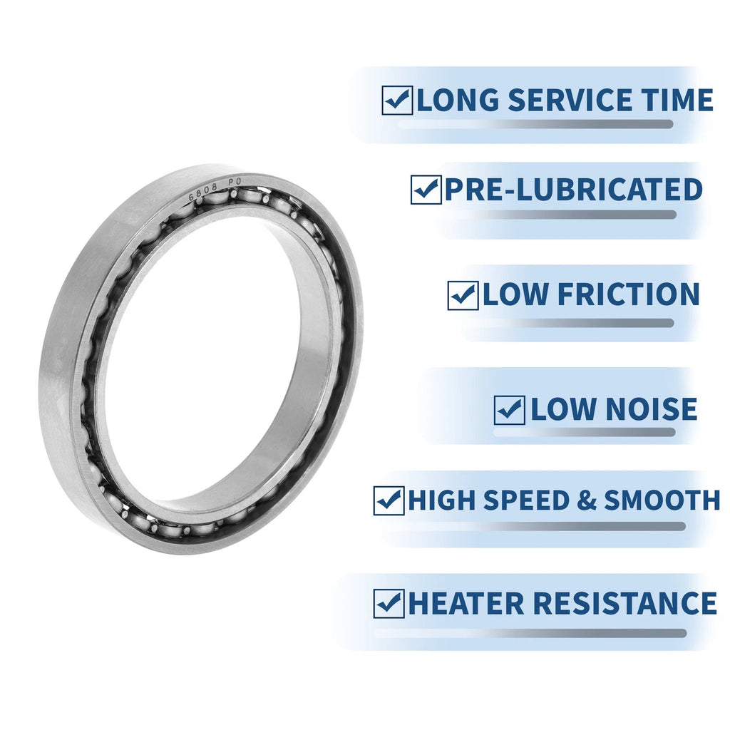 Deep Groove Ball Bearing 6808 P0 for Scooter Skateboard Wheel (40x52x7mm)
