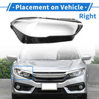 1 Pc Headlight Lens Cover for BMW X5 G05/X6 (2019–2021) Clear