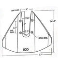 Hydrofoil Stabilizer for Yamaha Mercury Johnson Outboard (40-350 HP)