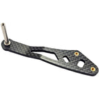 Fishing Reel Handle for DIY (Carbon Fiber, Lightweight, Dual Hole)