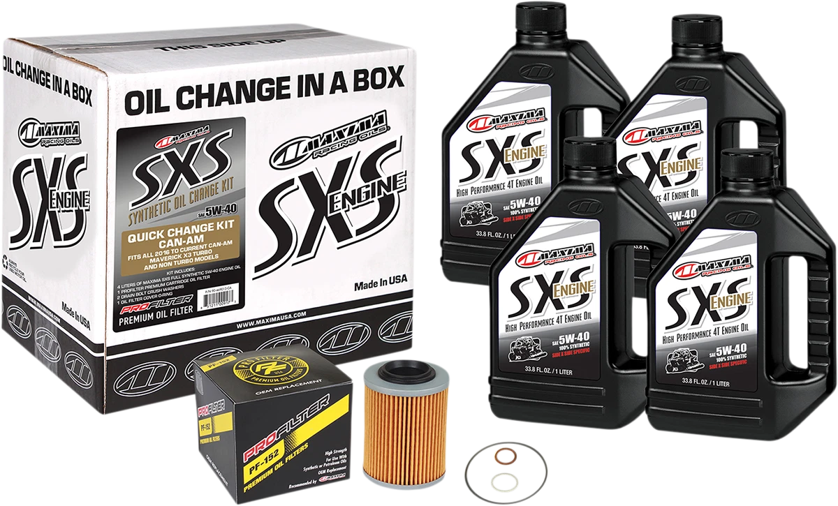 Synthetic Oil Change Kit 5W-40 for Can-Am MAXIMA RACING OIL (90-469013-CA)