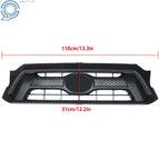 Front Upper Bumper Grille for Toyota Tacoma (2012-2015) - Black Plastic