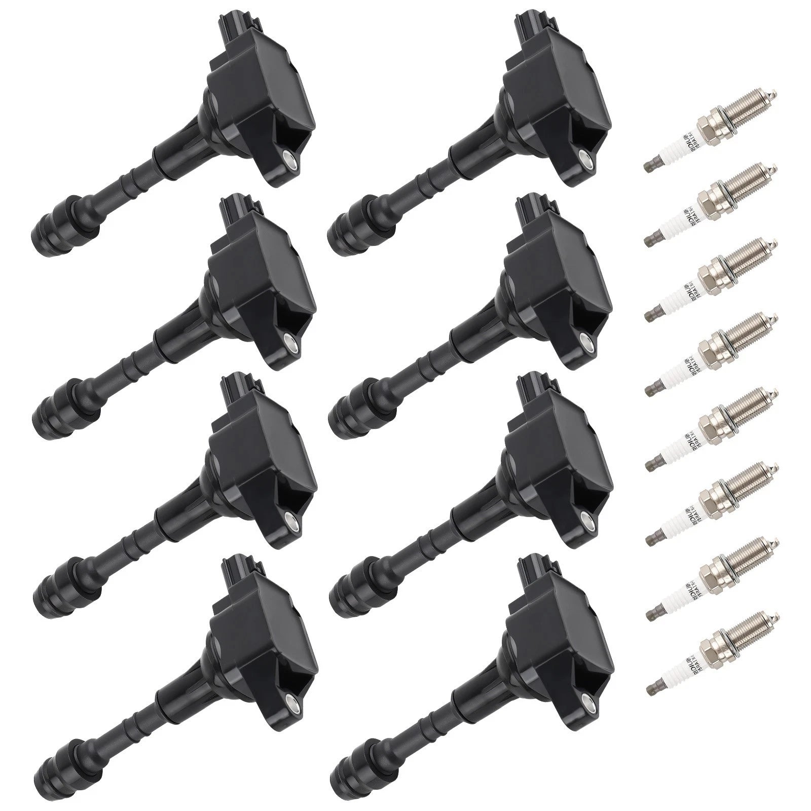 8X Ignition Coil + Spark Plugs For Infiniti QX56 Nissan Armada NV2500 Pathfinder