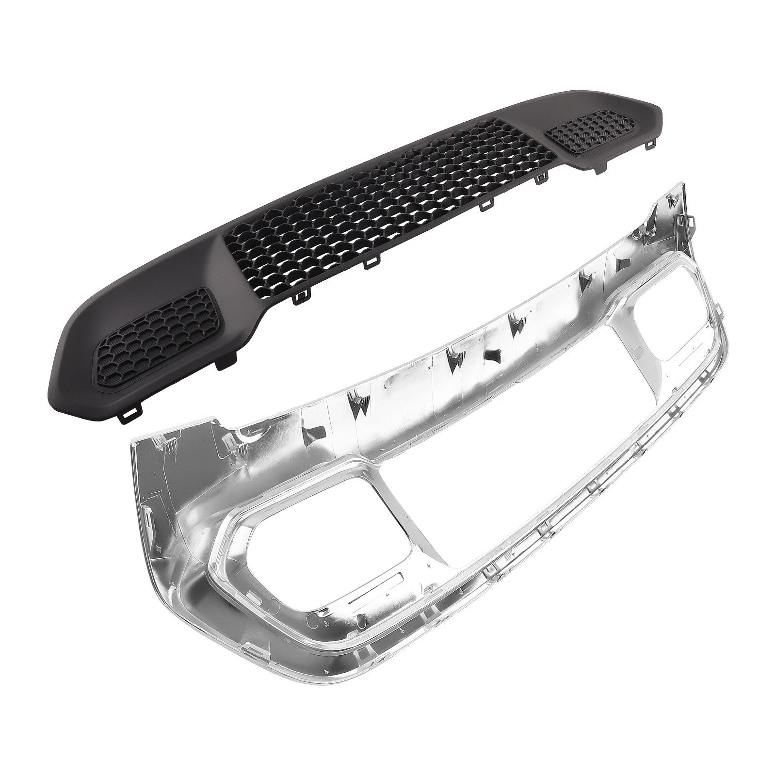 Front Bumper Grille + Chrome Frame for Jeep Grand Cherokee (2017–2022) 5ZM53SZ0AA
