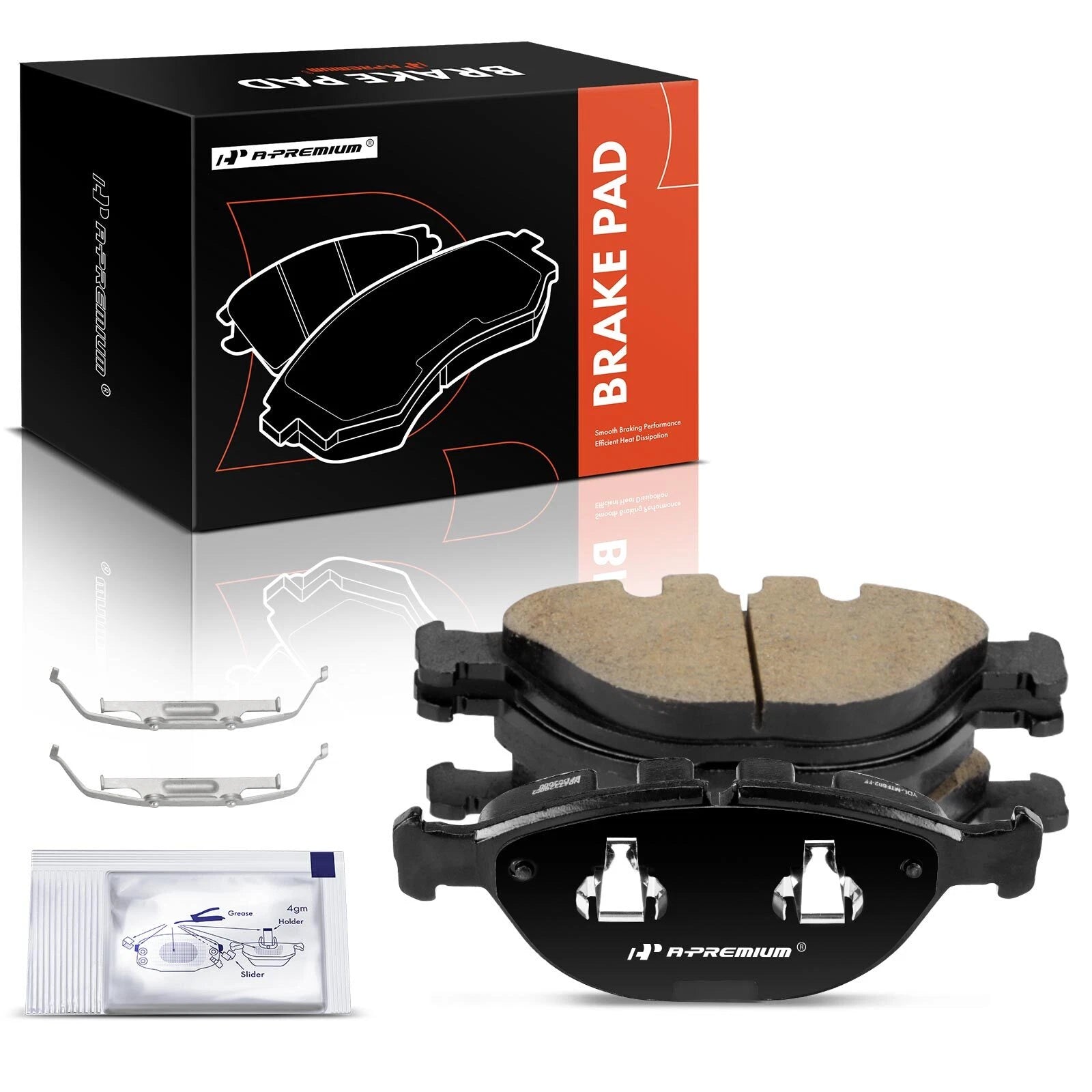 Set of 4 Front Side Ceramic Brake Pads for BMW X5 (2002–2006)