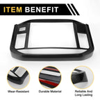 Set of 1 GPS Panel Sticker Cover for Ford F-150 (2021–2024) Black