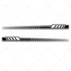 Racing Stripe Graphics Vinyl Decal for