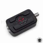 Black Skull Skeleton Head Shift Peg Cover for Harley Davidson