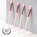 12-Piece Brush Set for Face Eyes Lips (Mineral Blush Foundation)