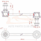 Set of 8 Control Arms Tie Rods Sway Bars for Chevy Malibu & Saturn Aura