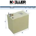14 Gallon Below Deck Marine Fuel Tank for Moeller 32514