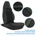Set of 2 Front Seat Covers for Chevy Corvette C6 (2005–2013) - Orange Stitching