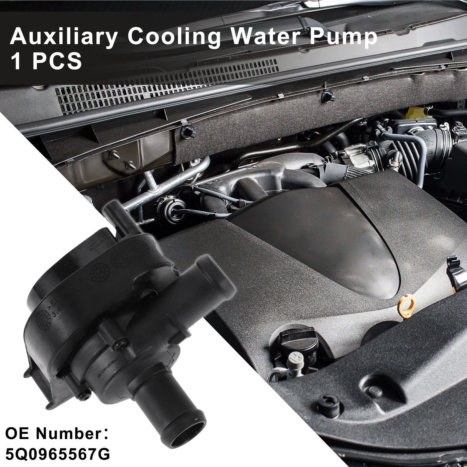Auxiliary Cooling Water Pump for Audi A3 (2013–2025) No. 5Q0965567G 1 Pc