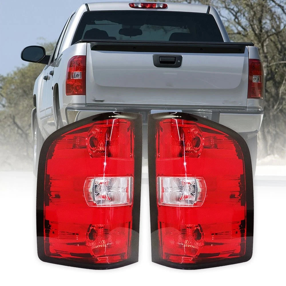 Set of 2 Red Tail Lights for Chevy Silverado (2007–2013)