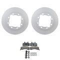 Set of 2 Bosch QuietCast Front Rotors & TRW Pro Low-Met Brake Pads for K2500 Yukon