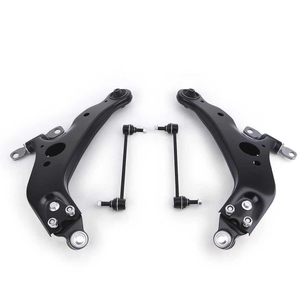 2X Front Lower Control Arms + 2X Sway Bar End Links for Toyota Sienna (2004–2010)