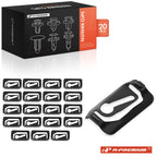 20Pcs Metal Window Reveal Moulding Clips for Chevy Pontiac 