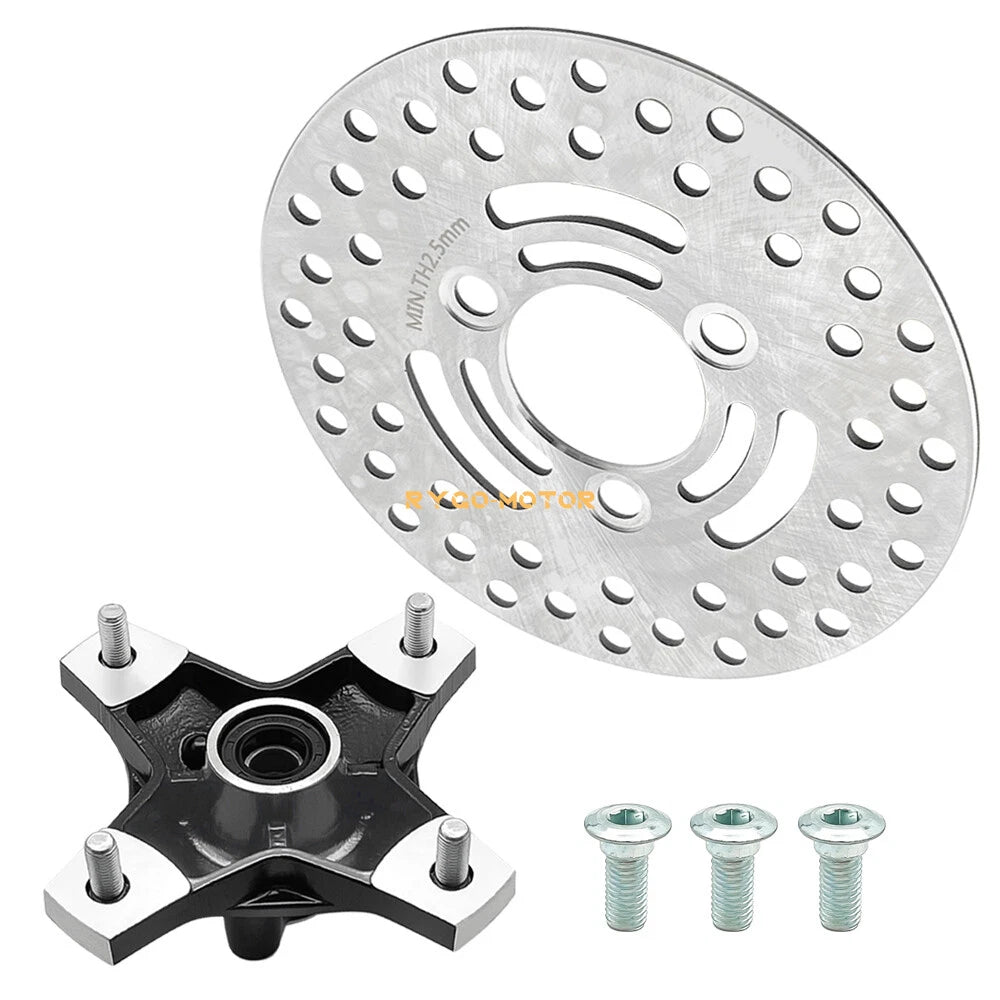 Front Wheel Hub & Brake Rotor Assy for Suzuki LT-Z250 QuadSport (2004–2009)